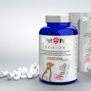 DrPetPaw Senior tabletta – táplálékkiegészítő idős kutyáknak és macskáknak