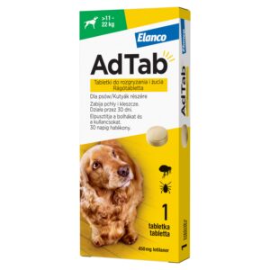AdTab rágótabletta 11-22 kg tömegű kutyáknak