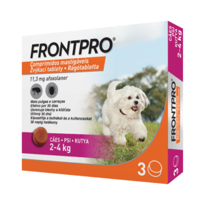 FrontPro rágótabletta 2–4 kg-os kutyáknak 3 db rágótabletta