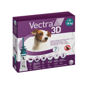 Vectra 3D Spot On 4-10 kg tömegű kutyáknak – Védelem szúnyog, kullancs és bolha ellen