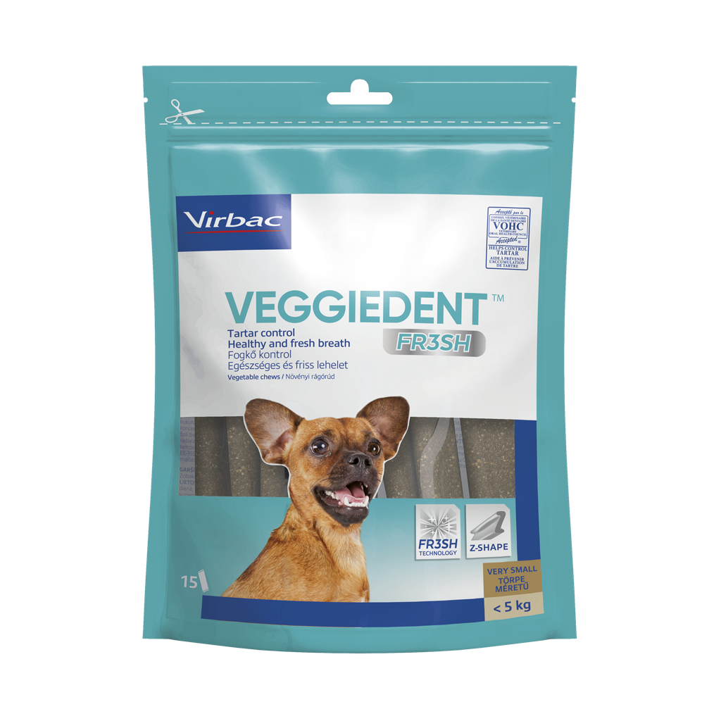 VeggieDent rágószalag kutyáknak XS 2-5kg tömegű kutyáknak