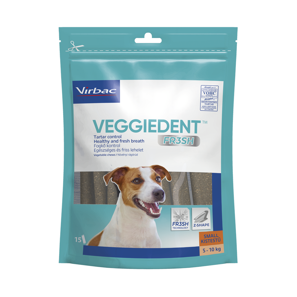 VeggieDent rágószalag kutyáknak S 5-10 kg tömegű kutyáknak