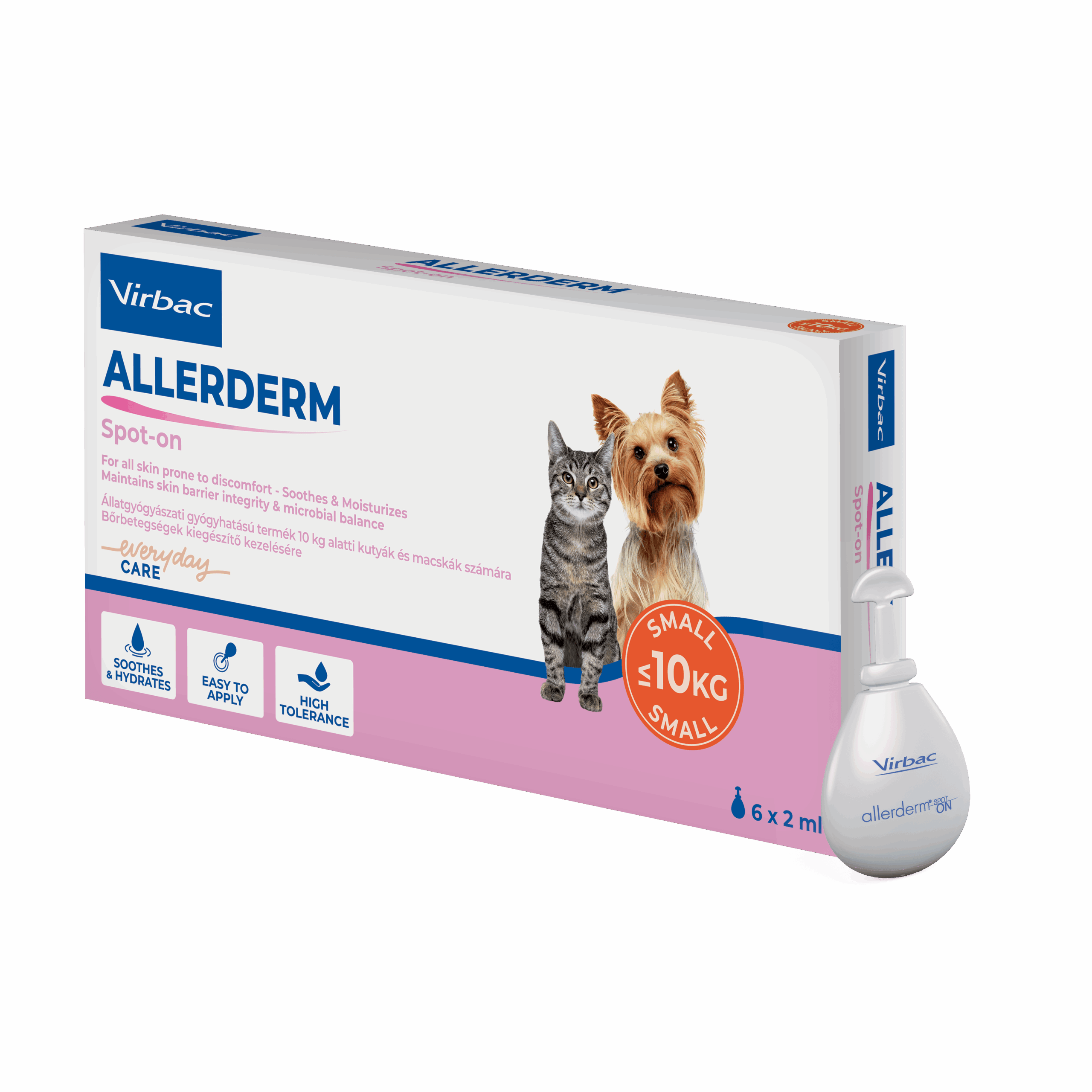 Virbac Allerderm Spot On kistestű kutyának és macskának 6x2 ml - Image 3