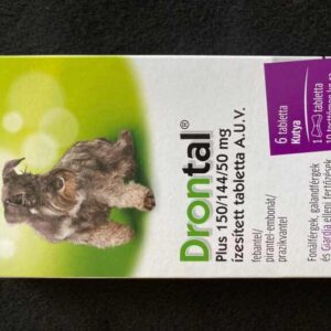 Drontal Plus 150/144/50 mg féreghajtó kutyáknak (6 db)