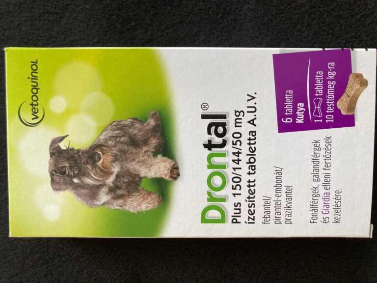 Drontal Plus 150/144/50 mg féreghajtó kutyáknak (6 db)