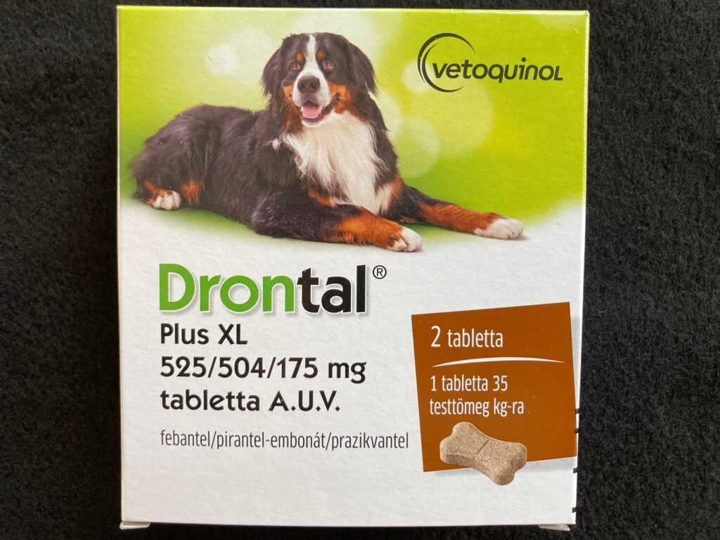 Drontal Plus XL 525/504/175 mg féreghajtó kutyáknak (2db)