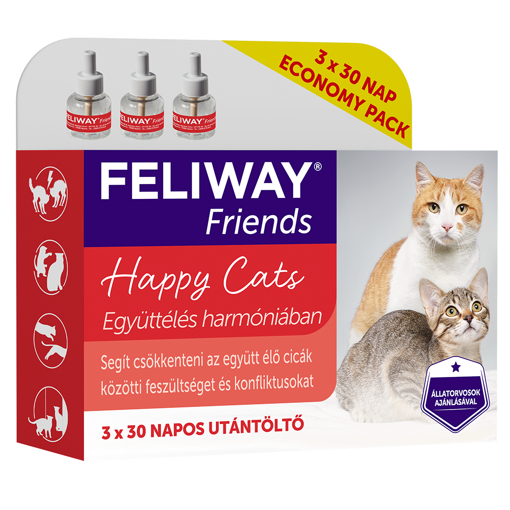 Feliway Friends macska nyugtató - utántöltő 3x48 ml - Image 3