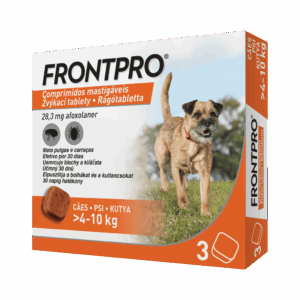 FrontPro rágótabletta 4–10 kg-os kutyáknak 3 db rágótabletta
