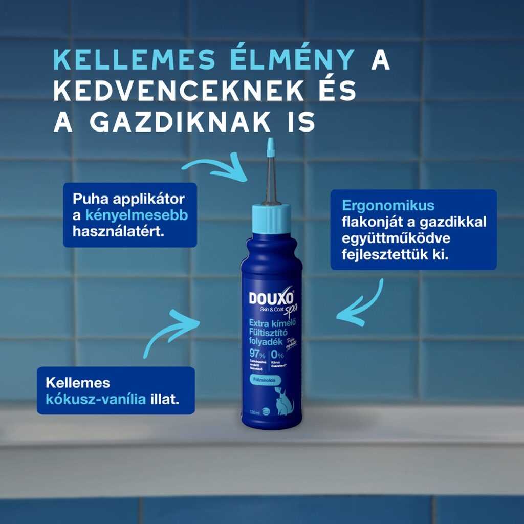 DOUXO SPA macska és kutya fültisztító folyadék 120 ml - Image 4
