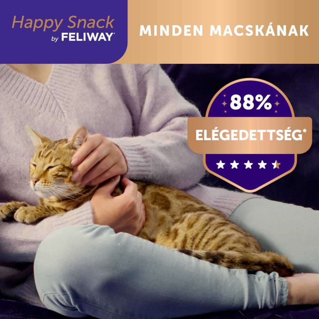 Happy Snack by FELIWAY - krémes, relaxáló macska jutalomfalat csirke ízesítés 6 db - Image 6