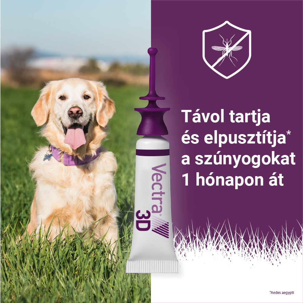 Vectra 3D Spot On 25-40 kg tömegű kutyáknak – Védelem szúnyog, kullancs és bolha ellen - Image 12