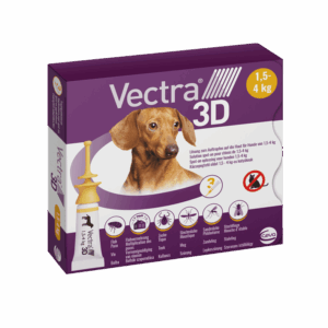 Vectra 3D Spot On 1,5-4 kg tömegű kutyáknak – Védelem szúnyog, kullancs és bolha ellen