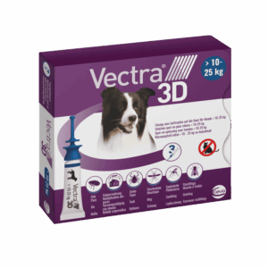 Vectra 3D Spot On 10-25 kg tömegű kutyáknak – Védelem szúnyog, kullancs és bolha ellen