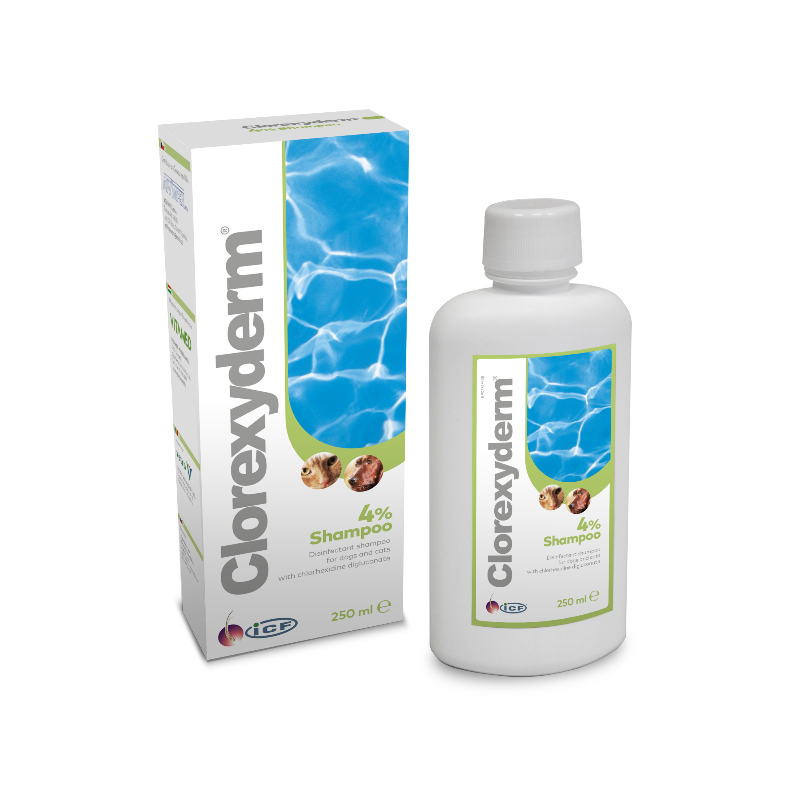 Clorexyderm 4%-os sampon 250 ml