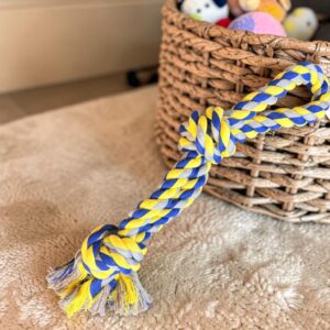 Kötél kutyajáték fogantyúval – erős húzójáték 30 cm