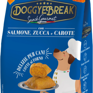 DoggyeBag DoggyeBreak Gourmet – lazacos, sütőtökös és sárgarépás kutyafinomság