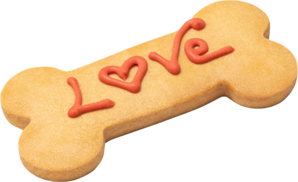 DoggyeBag Love Bone kézzel díszített kutyakeksz