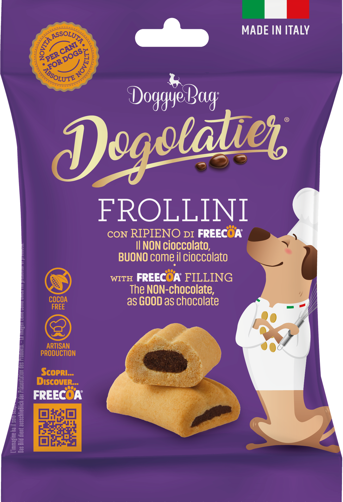 DoggyeBag Dogolatier Frollini – omlós kutyakeksz FREECOA töltelékkel